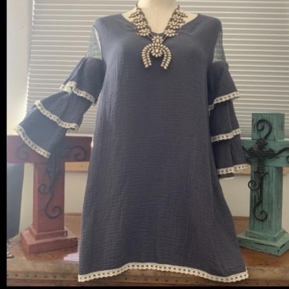 Paisley vine shift dress